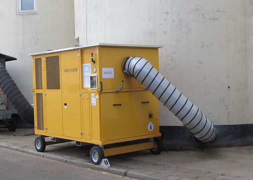 Refrigerador de cereal en un silo en Alemania