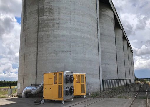 Grain coolers protect the harvest in grain silos