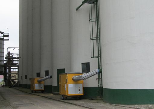 Fully automated grain cooling units from Germany