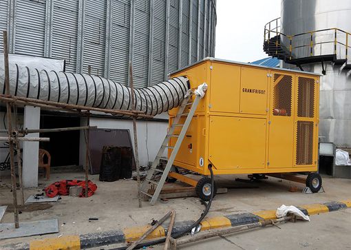 Grain cooling units designed specifically for the Indian climate